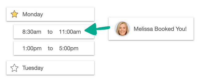 TIDY Online Booking Schedule